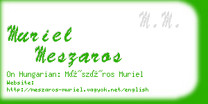 muriel meszaros business card